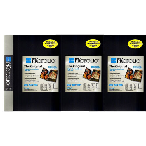 Itoya Art Profolio 9" x 12" Storage/Display Book Album, 3 Pack